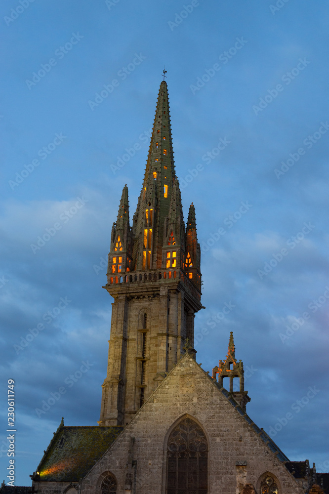 Saint-Goulven Church Tower, Brittany, France