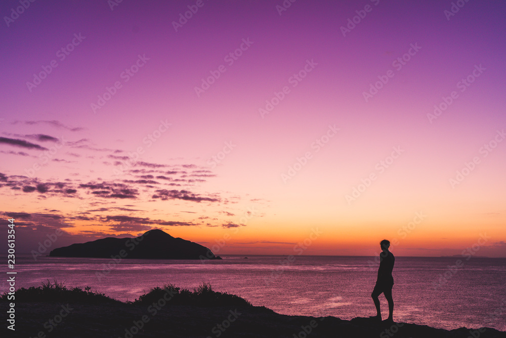 sunset, zamami island, okinawa, Japan