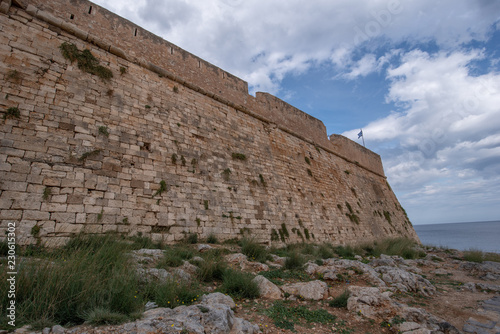 Fortezza Castle - Venetian fortress on hill Paleokastro in  Rethymno. photo