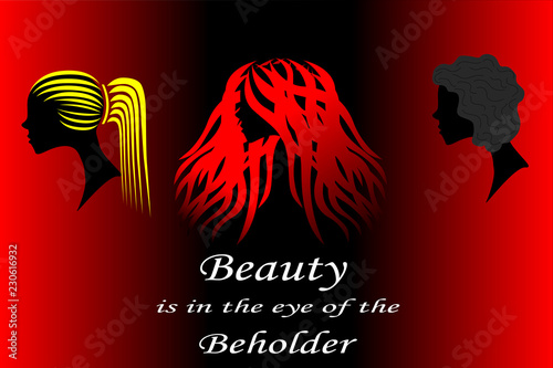 Illustration of three different women with the message