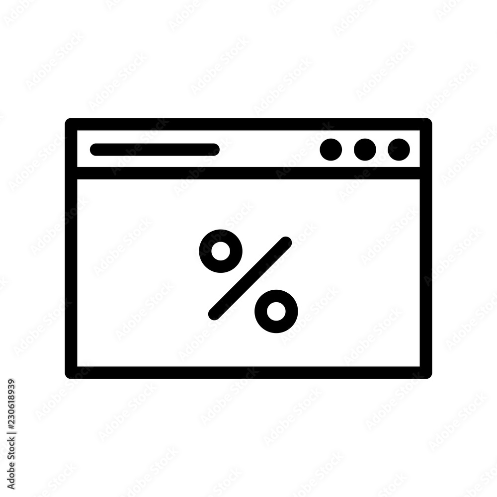 Online sale cyber monday vector icon Online sale cyber monday vector icon