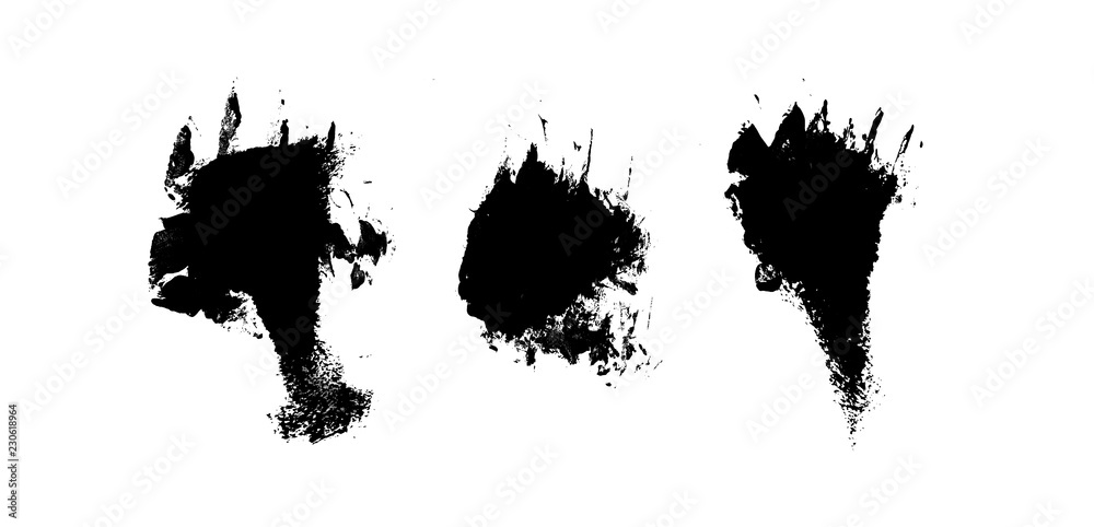 black abstract paint brush print splash isolated f black abstract paint brush print splash isolated f