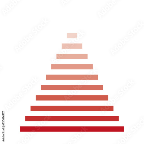 Steps icon isolated on white background for your design  next steps icon concept. Red road up. Vector and illustration