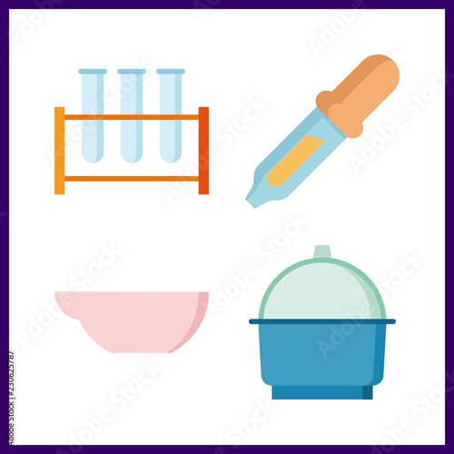 scientific icon. laboratory and test tube vector icons in scientific set. Use this illustration for scientific works.