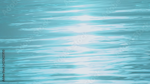 water surface with ripples and waves. sun glare. aquatic background. tinted