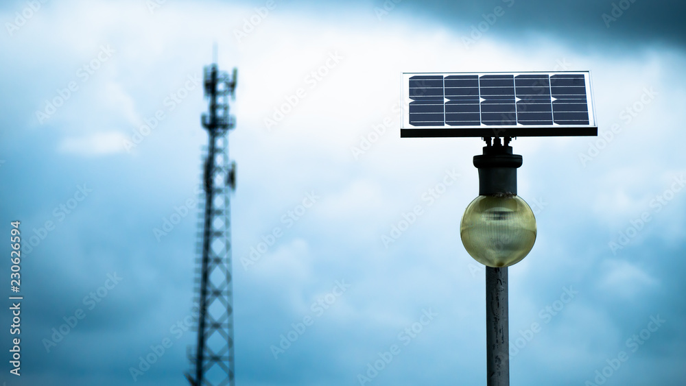 Small solar cell lighting with clean energy. Small solar cell lighting with clean energy.