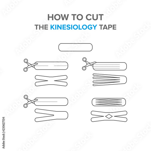 how to cut the kinesiology tape