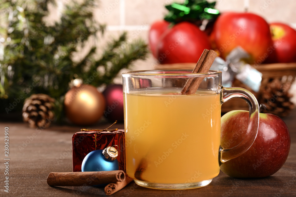 hot spiced apple cider and cinnamon stick hot spiced apple cider and cinnamon stick