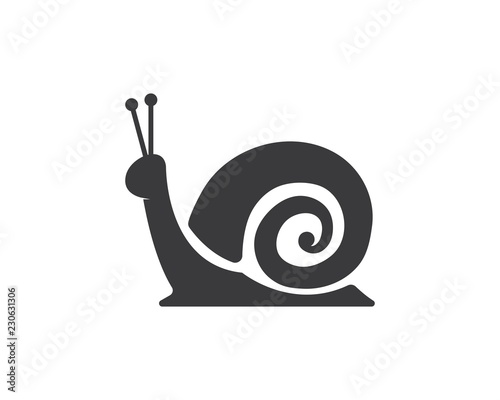 snail logo vector icon illustration design
 photo