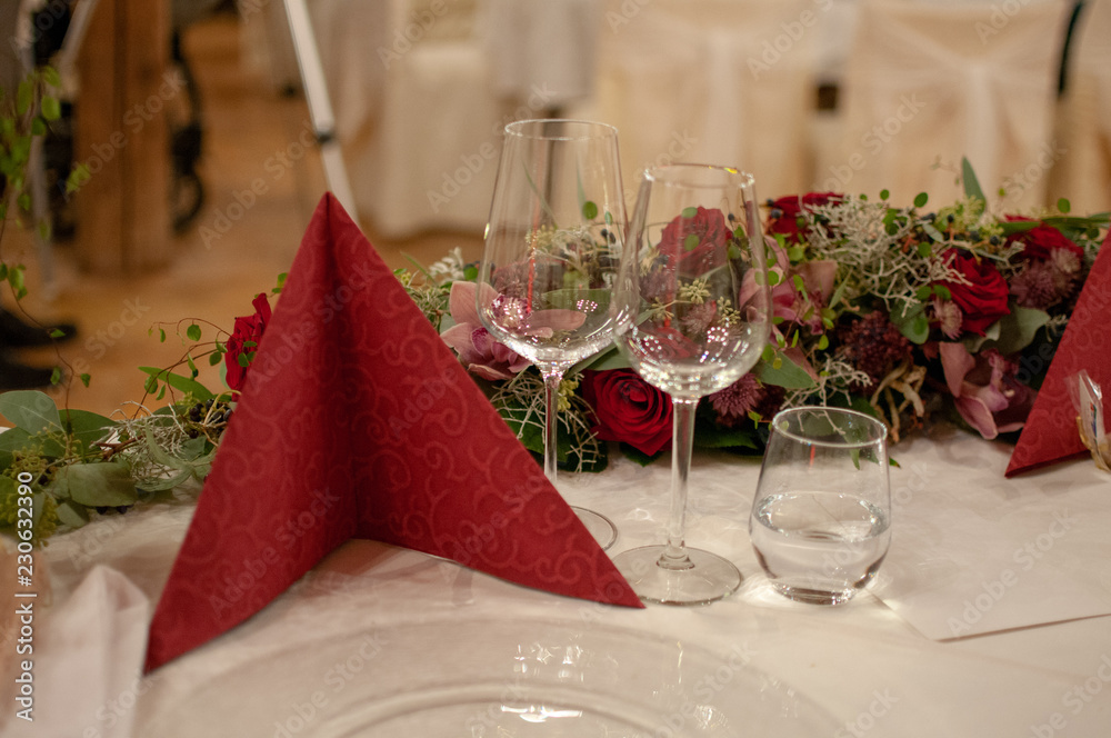 glass napkin decoration glass napkin decoration