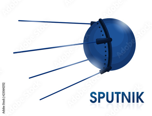 Sputnik It is the first satellite orbiting the Earth. The first satellite to take a dog into space.