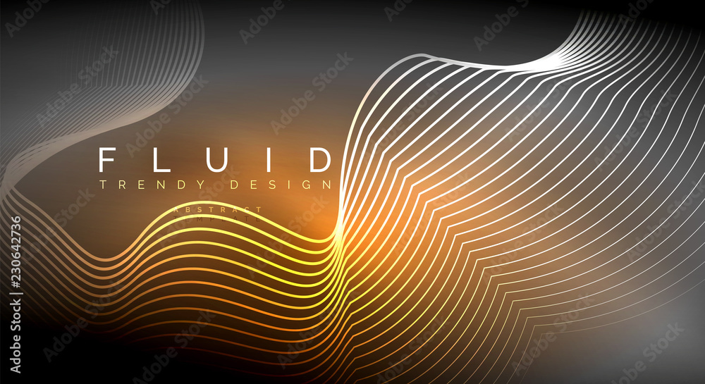 Digital flowing wave particles abstract background Digital flowing wave particles abstract background