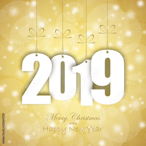 hang tags with year 2019