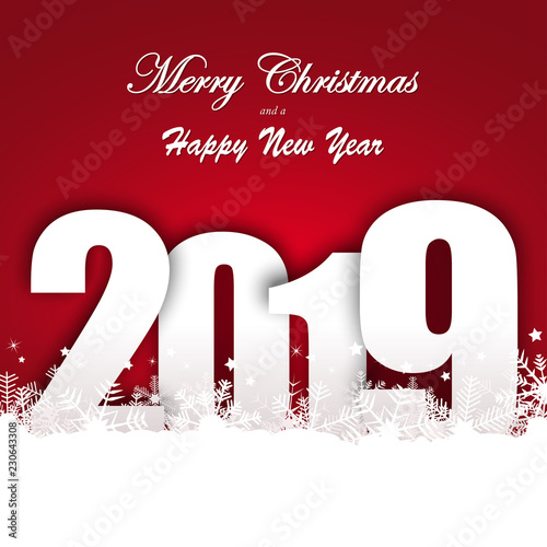 snow fall background for christmas and New Year 2019