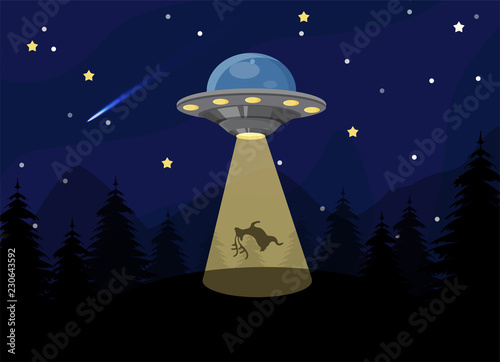 UFOs kidnap creatures on Earth to study and prepare to take over the world.