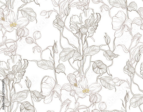 Floral seamless pattern.