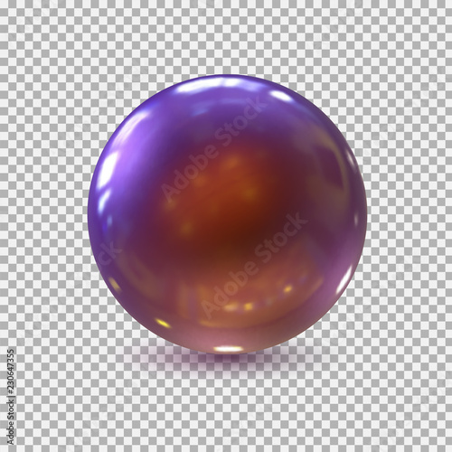 Glass ball .Glass sphere. Bubble. Vector illustration