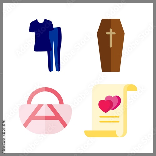 dress icon. scary and marriage vector icons in dress set. Use this illustration for dress works.