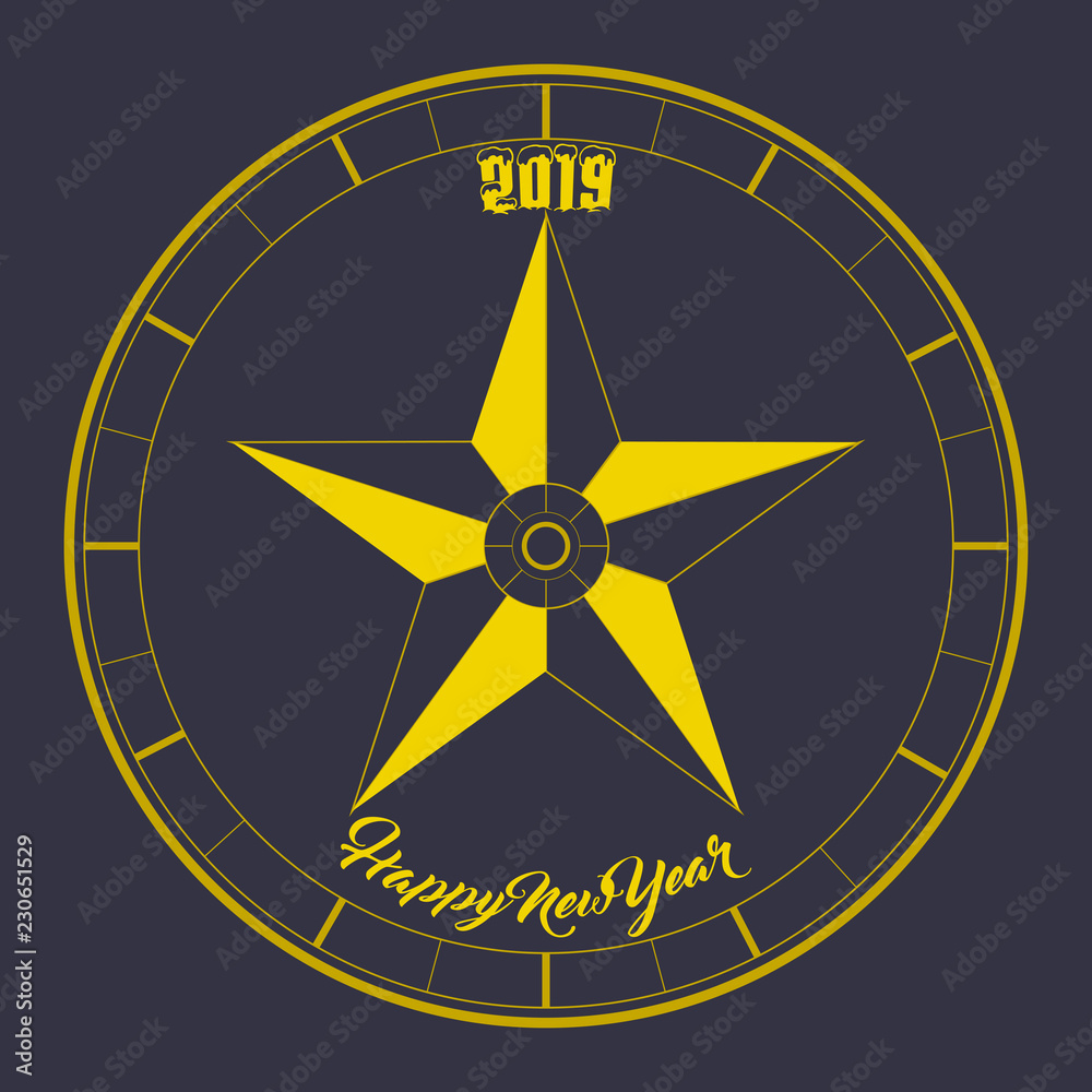 Happy new year graphic design. Vector illustration Happy new year graphic design. Vector illustration