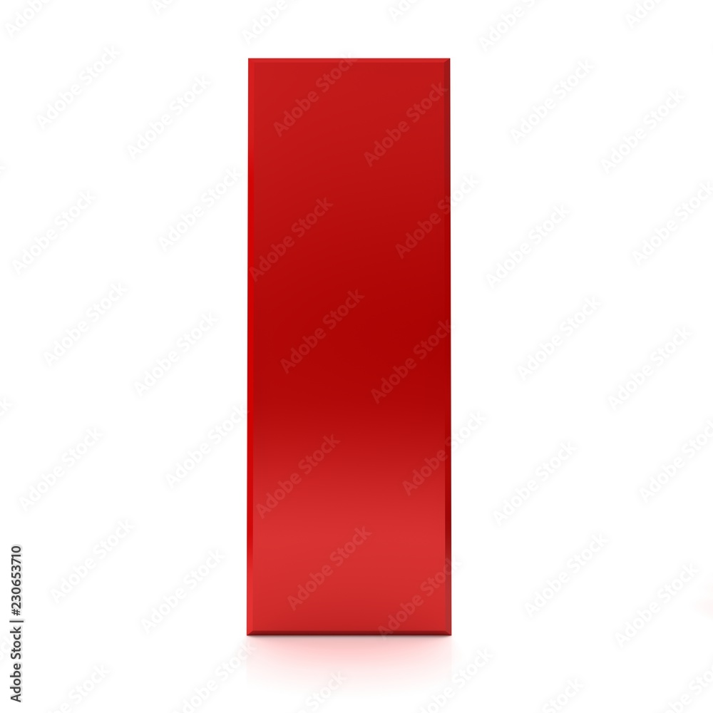i letter red 3d i letter red 3d