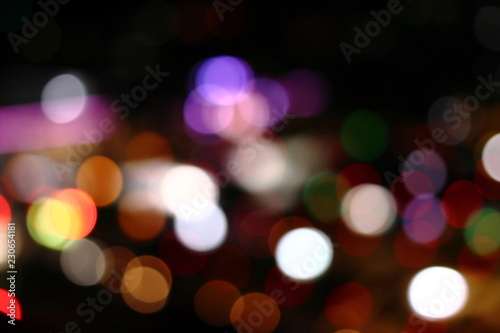 夜の都市のイルミネーション　ボケ背景テクスチャ © anmitsu