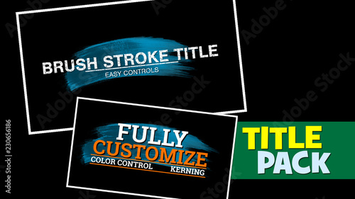 Brush Stroke Title
