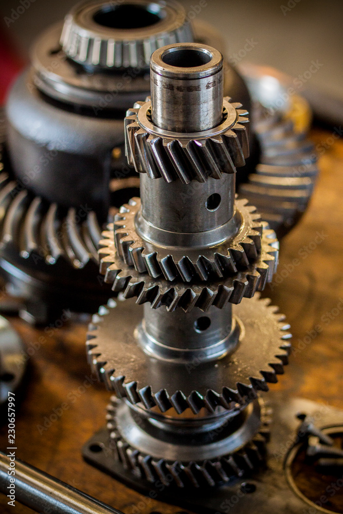 Closeup of gears Closeup of gears