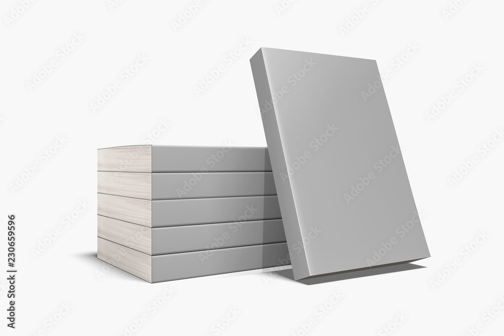 3d Blank Hardcover Book Vector Mockup Paper Book Template Stock  Illustration - Download Image Now - iStock