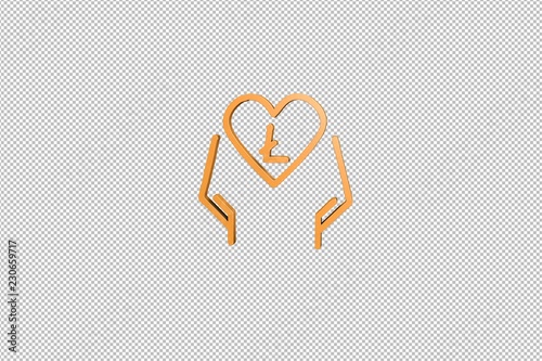 Illustration of Online charity on transparent background