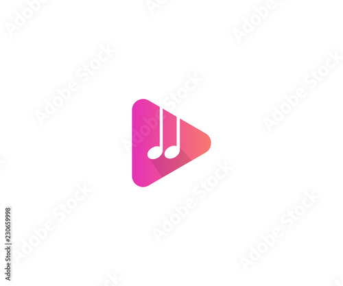 video and music logo design template