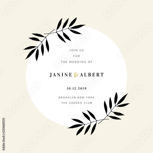 Wedding Invitation Design Template