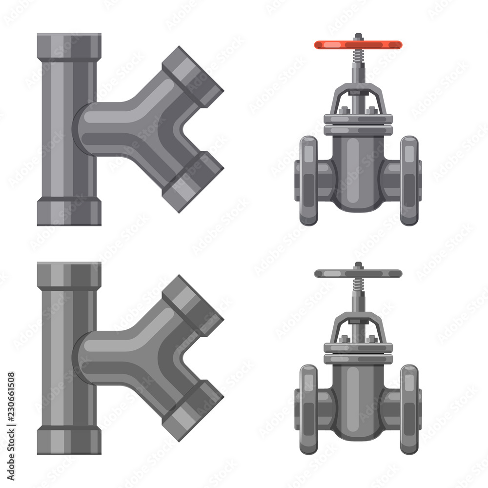Isolated object of pipe and tube logo. Collection of pipe and pipeline vector icon for stock. Isolated object of pipe and tube logo. Collection of pipe and pipeline vector icon for stock.