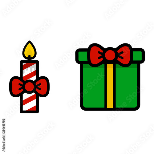christmas candle and christmas gift set