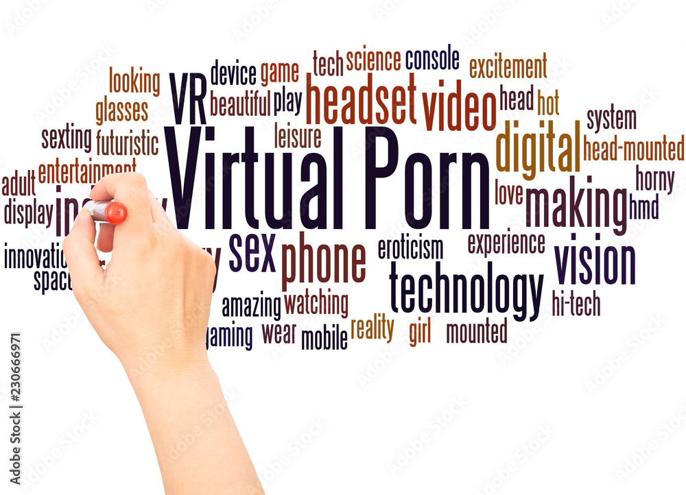 Virtual Porn word cloud hand writing concept Stock Illustration | Adobe  Stock