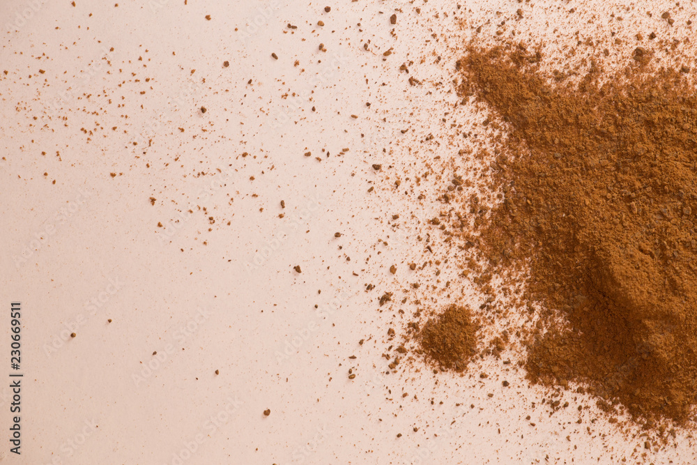 cinnamon sticks and powder isolated