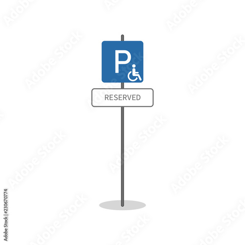 Parking handicapé