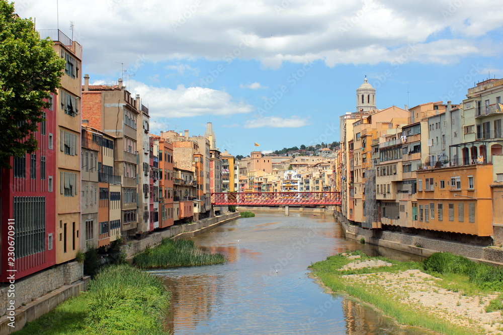 Girona. City views in summer