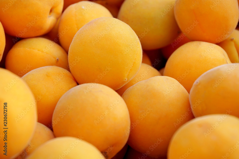 Apricots Yellow round ripe berries. Natural natural product. Apricots Yellow round ripe berries. Natural natural product.