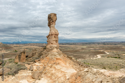 Tozal de la Cobeta sandstone, Monegros in Huesca, Spain photo