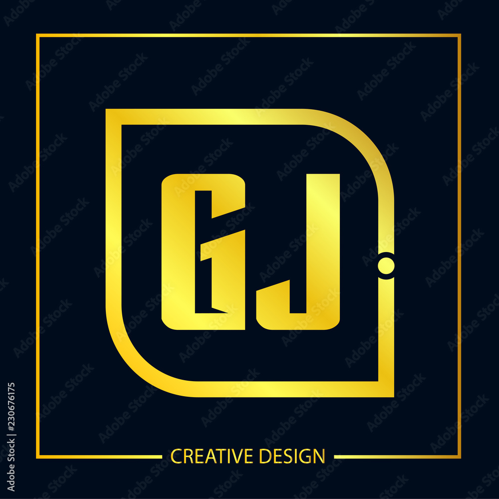 Initial Letter GJ Logo Template Design Initial Letter GJ Logo Template Design