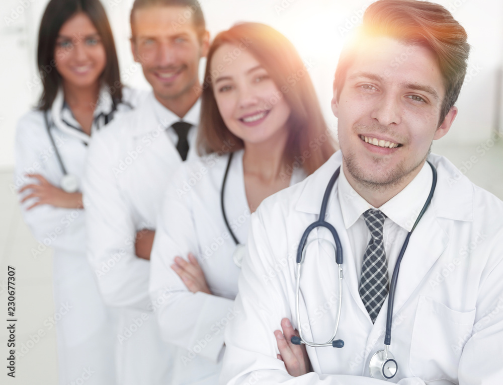 Portrait of confident happy group of doctors Portrait of confident happy group of doctors