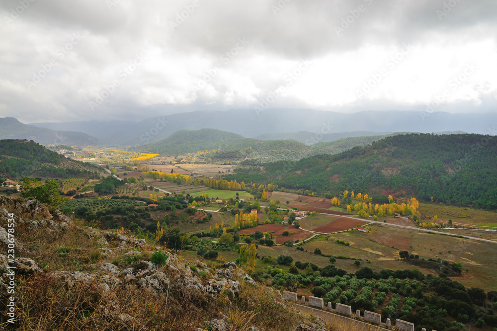 Fototapeta premium Natural landscape near Riópar, Albacete, Spain.