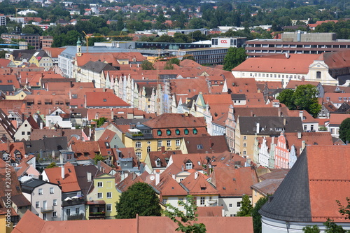 View in the city of LANDSHUT, Bavaria, region Franconia, Germany 