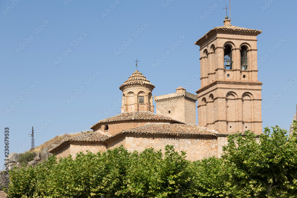 church of Alhama de Aragón, Zaragoza, Spain