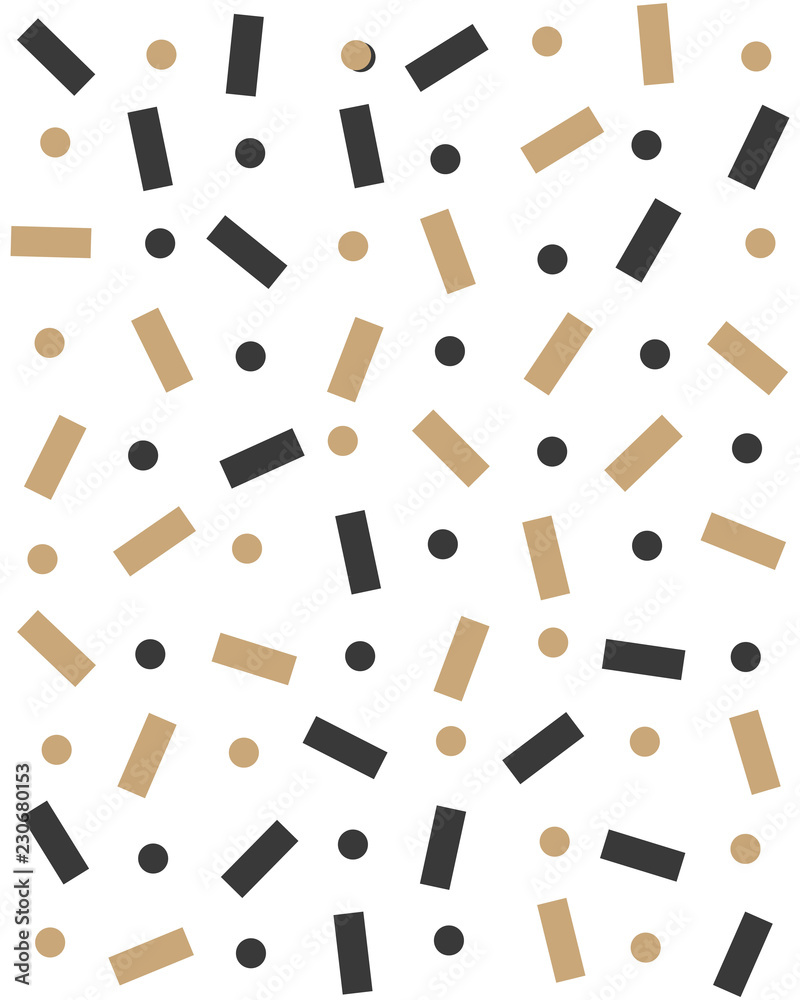 Seamless pattern with confetti on a white background Seamless pattern with confetti on a white background