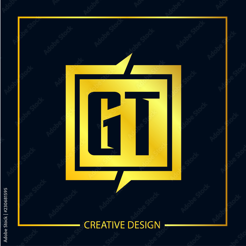 Initial Letter GT Logo Template Design Initial Letter GT Logo Template Design