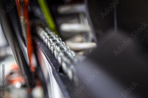 Fresh motorbike chain