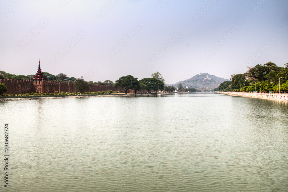 The magnificent palace in the center of Mandalay in Myanmar
The magnificent palace in the center of Mandalay in Myanmar