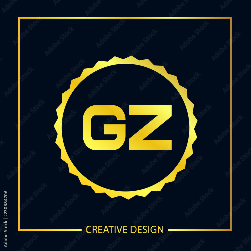 Naklejka premium Initial Letter GA Logo Template Design