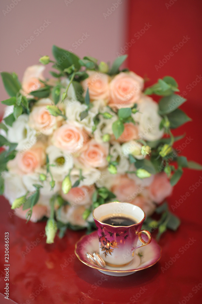 Wedding decorations. Fine Art style. the bride's bouquet Wedding decorations. Fine Art style. the bride's bouquet